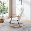 NicBex Accent Chair Rocking Chair with Adjustable Headrest Pillow Upholstered Glider Rocker Comfy Chair for Living Room, Bedroom - 4 of 4
