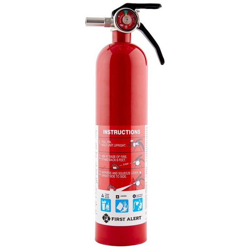 First Alert HOME1 Multipurpose ABC Rechargeable Fire Extinguisher, 3 of 6