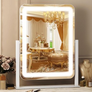 Vanity Mirror with Lights, Makeup Mirror with Touch Screen, 3-Color Dimmable Lighting, for Vanity Desk and Bedroom Use - 1 of 4