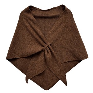 Wrapables Thick Wool Blend Triangle Winter Scarf Shawl for Women - 1 of 4