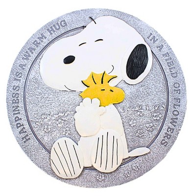 Roman 11.75 In Snoopy Hug Garden Stone Peanuts Woodstock Stepping Stones