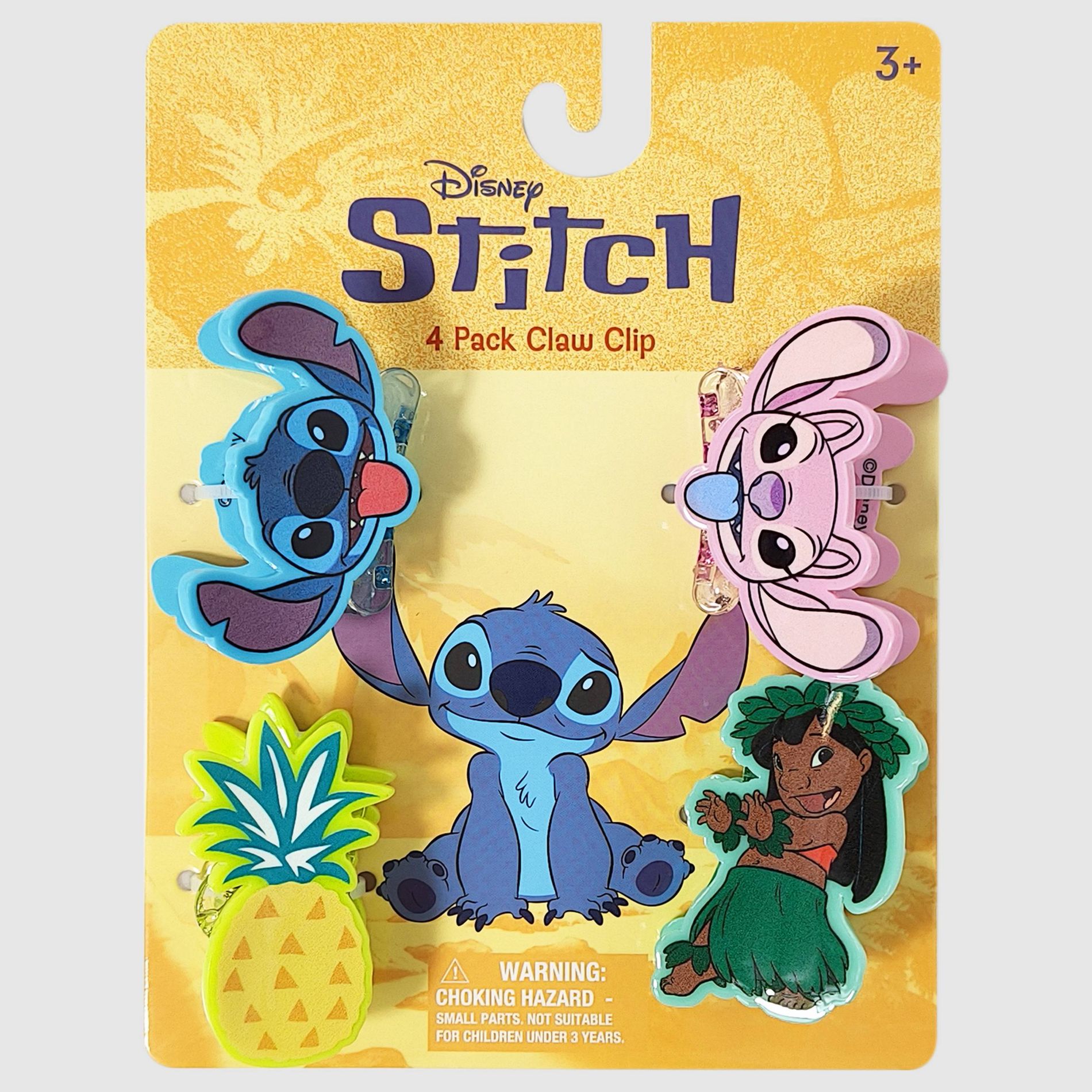 Disney Girls' 4pk Lilo & Stitch Mini Clip Set