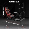 Dardoo G29 Simulator Cockpit | All-in-One Racing Rig with Monitor Stand & Adjustable Seat | Fits Logitech G923 & Thrustmaster Wheels - 3 of 4