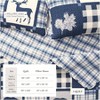 Bedspread Full/Queen Size Quilt with 2 Shams. Cabin 3 - Piece Reversible All Season Quilt Set. Rustic Quilt Coverlet Bed Set. Navy/Grey - 4 of 4