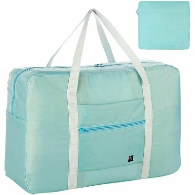 MaseiKar Foldable Travel Duffel Bag Tote Carry on Luggage Bag Sports Gym Bag Water Resistant Weekender Overnight Bags for Women and Men ,Green