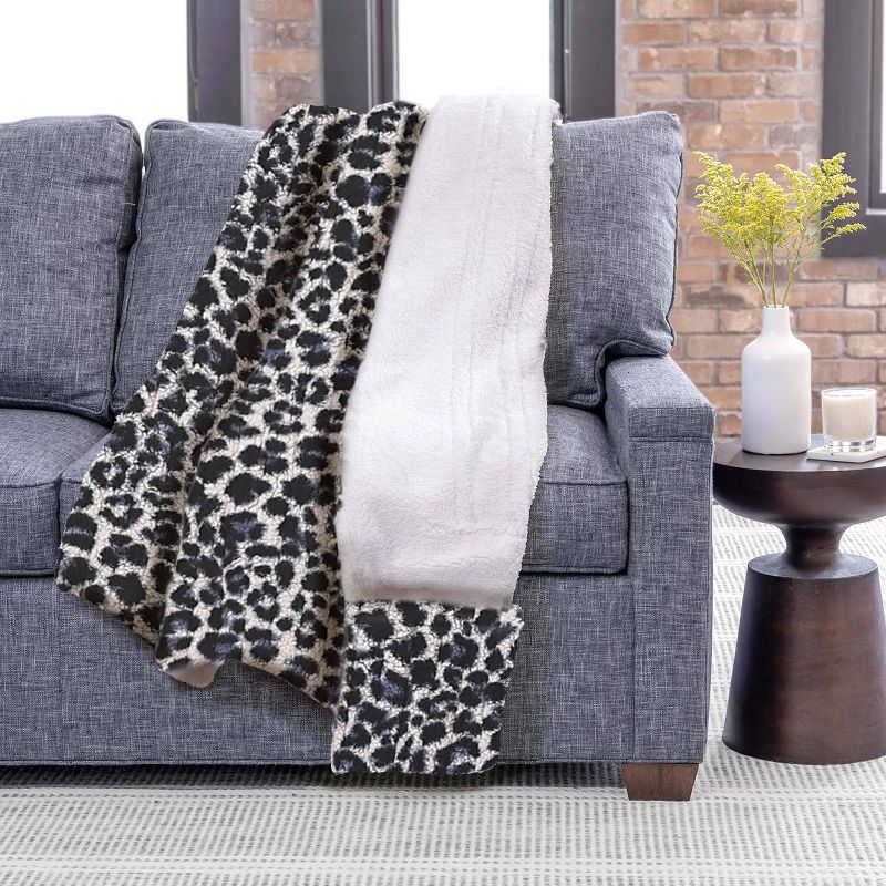 50"x60" Royal Faux Shearling Foot Pocket Heated Throw Electric Blanket - Sunbeam, 2 of 10