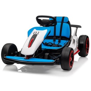 Jojoka Electric Drift Go-Kart for Kids, Outdoor Ride-on with Adjustable Seat, Dual Motors, 8.1 MPH, LED Lights, Music, Ages 6-12 - 1 of 4