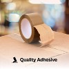 PSBM Brown Packing Tape, 2.83 Inch x 55 Yards, 24 Pack, Tan, 1.75 Mil, Packaging Tape for Dispenser Refill, Moving, Storage, Shipping - 3 of 4