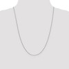 Black Bow Jewelry 0.9mm 14k White Gold Solid Round Snake Chain Necklace - 2 of 4