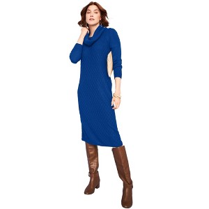 Jessica London Textured Cowlneck Sweater Dress - 1 of 4