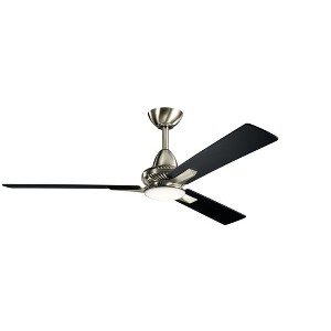 Kichler Lighting Kosmus 1 - Light Ceiling Fan in  Stainless Steel - 1 of 4