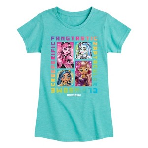 Girls' - Mattel - Clawsome, Fangtastic, Creeperific & Zapptacular Fitted Short Sleeve Graphic T-Shirt - 1 of 4