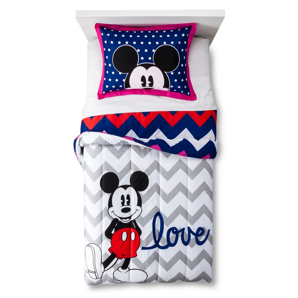 Upc 032281293901 Disney Mickey Mouse Chevron Comforter With