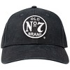 Adult Jack Daniels Old No. 7 Cotton Twill Black Hat - 2 of 4