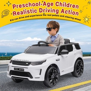 Licensed Land Rover Kids Electric Car, 12V Ride On Toy for Kids 3-8, Electric Car with Parent Remote Control, Music Player, Mp3 Player, Led - 1 of 4