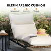 HAPPATIO Patio Chaise Lounge Set, Wicker Lounge Chairs with Aluminum Frame, Removable Cushion - 4 of 4