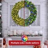 HOYECHI 48-inch Lighted Christmas Outdoor Wreath Holiday Decor - 3 of 4