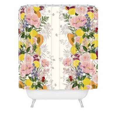 Papaya Prosecco Shower Curtain - Deny Designs