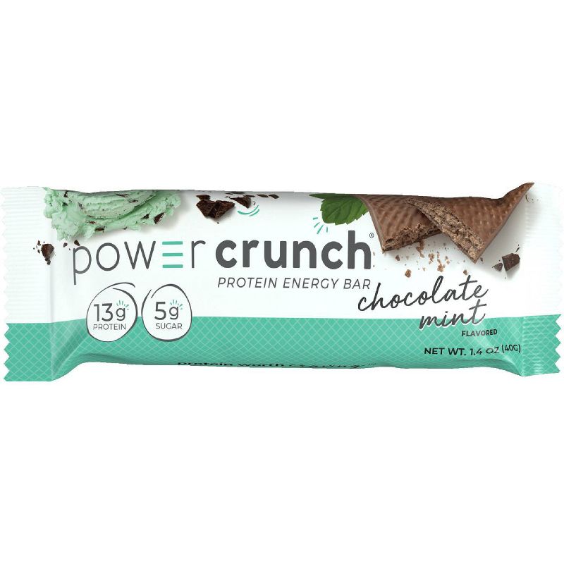 Power Crunch Chocolate Mint Wafer Protein Energy Bar - 5pk, 3 of 8
