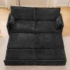 73.6" Modern Pull-Out Sleeper Sofa Bed with Side Storage, Convertible 3-in-1 Sleeper Sofa Couch for Small Apartment or Living Room–The Pop Home - 2 of 4