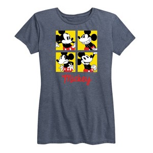 Women's - Disney - Mickey Grid Short Sleeve Graphic T-Shirt - 1 of 4