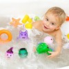 Joyfy Halloween Party Favors 6 Pcs Halloween Light-Up Bath Toys for Baby Toddler Kids Flashing LED Floating Bathtub Toy Bathtime Floating Shower Games - 2 of 4