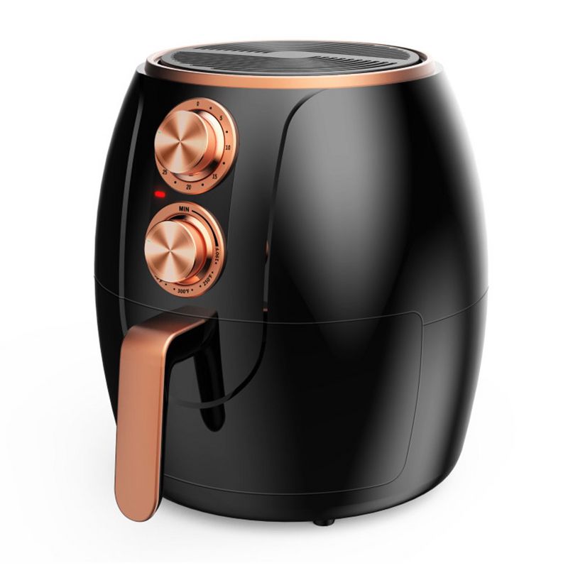 Brentwood 3.2 Quart Electric Air Fryer with Timer and Temp Control- Black and Bronze, 4 of 6