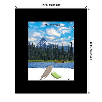 Matte Black Wood Transitional Wall Picture Frame