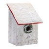 Melrose Flocked Wood Birdhouse (Set of 4) - 3 of 4