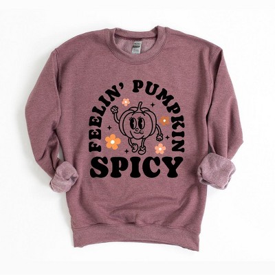 Simply Sage Market Women's Graphic Sweatshirt Spicy Pumpkin