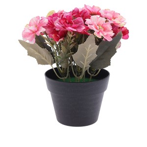 Unique Bargains Artificial Plants Autumn Cherry Blossoms Plastic 4.33"x4.33"x7.87" 1 Pcs - 1 of 4