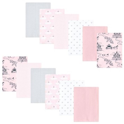Luvable Friends Hudson Baby Flannel Burp Cloths 12pk Set