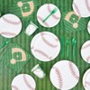 Blue Panda 3 Pack Baseball Birthday Party Disposable Plastic Table Cover 54 x 108 In - 2 of 4