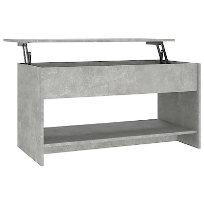 vidaXL Coffee Table Concrete Gray 40.2"x19.7"x20.7" Engineered Wood