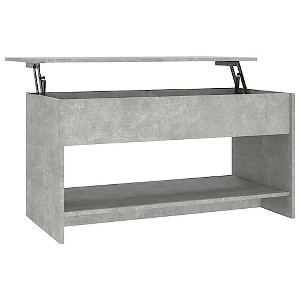 vidaXL Coffee Table Concrete Gray 40.2"x19.7"x20.7" Engineered Wood - 1 of 4