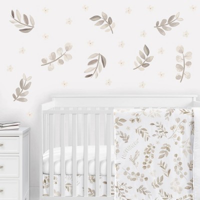 Botanical Leaf Wall Decal Stickers Taupe - Sweet Jojo Designs