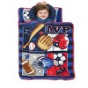 NoJo MVP Sports Toddler Nap Mat -Includes Attached Pillow and Fleece Blanket - 3 of 4