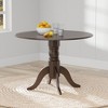 Glenwillow Home 42" Round Double Drop-Leaf Dining Table + Spindle Back Dining Chairs Dining Set - 2 of 4