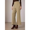 Coolmee Women Suit Pant Wide Leg High Waisted Business Casual Work Trousers Dressy Pants with Pockets and Belt - 3 of 4