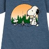 - Peanuts - Campfire Mugs Graphic Short Sleeve Fleece Dress - 2 of 4