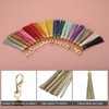 Unique Bargains PU Leather Keychain with Lobster Swivel Crafts Tassels 18 Pcs - 4 of 4