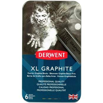 Derwent XL Graphite Set, 2-1/2 X 3/4 in, Assorted Color, Set of 6