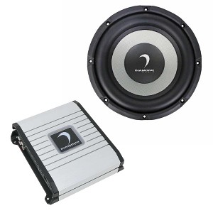 Diamond Audio DMD250.1D 1-CH 250W amp w/REMOTE and one DMD 12" DVC 4Ω 200W RMS - 1 of 4