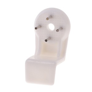 Unique Bargains Picture Hangers 0.79" Thickened L-Hook ABS White 1.10"x0.59" 20 Pcs - 1 of 4