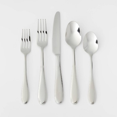 5pc Luxor Place Setting Set Silver - Threshold Signature™
