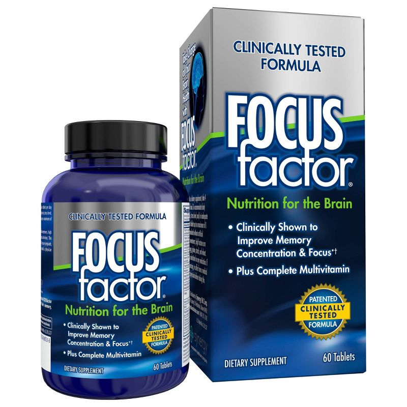 Focus Factor Brain Supplement &#38; Complete Multivitamin for Memory, Concentration and Focus - 60ct, 5 of 6