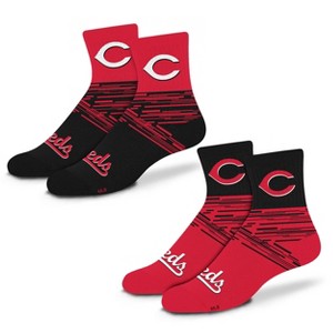 MLB Cincinnati Reds Youth Quarter Socks - 2pk - 1 of 4