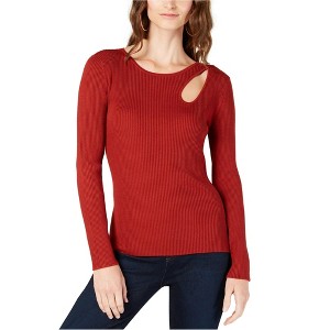 I.N.C International Concepts Womens Teardrop Cutout Pullover Sweater, Orange, X-Large - 1 of 1