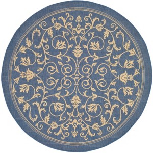 Courtyard CY2098 UV & Stain Resistant Non-Shedding Power Loomed Indoor/Outdoor Rugs - Safavieh - 1 of 4