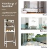Costway 3-Shelf Over-The-Toilet Storage Rack Bathroom Shelf Organizer Space Saver White - 4 of 4